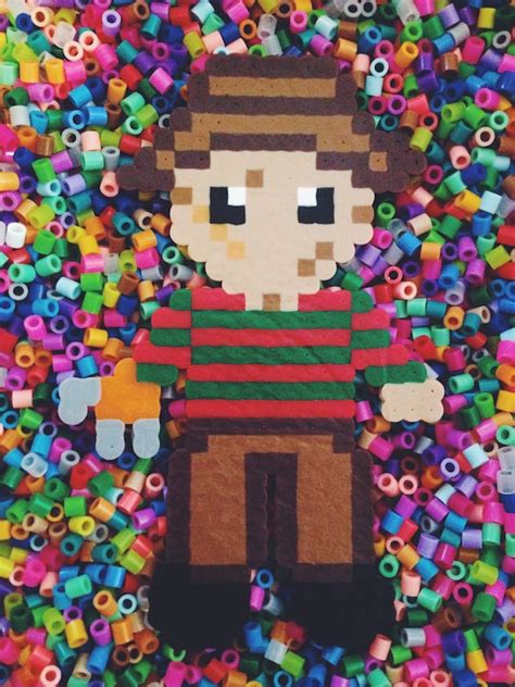 Freddy Krueger Perler Perler Bead Pattern Bead Sprite Con Crafts Images