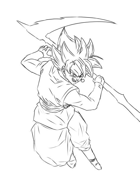 Sketch Of Goku Black Rose By The Cake Master On Deviantart