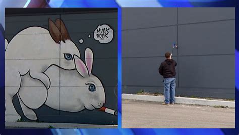 Bunny Mural Outside Indy Restaurant Covered Up Shortly After