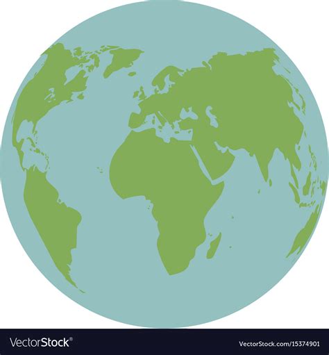 Globe World Earth Map Global Continent Royalty Free Vector