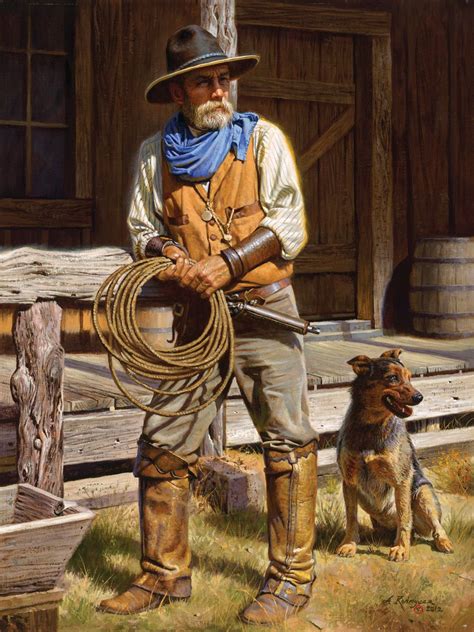 Alfredo Rodriguez Kips Korner Cowboy Art Western Art Western Artwork