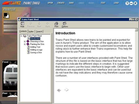 Screenshot Of Trainz Paint Shed Windows 2002 Mobygames