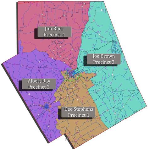 Commissioner Precincts Map Erath County Tx