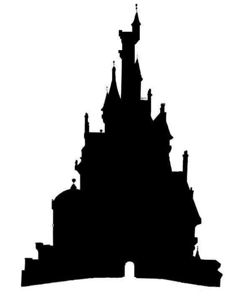 Beauty and the beast castle silhouette | Castle silhouette, Beauty and