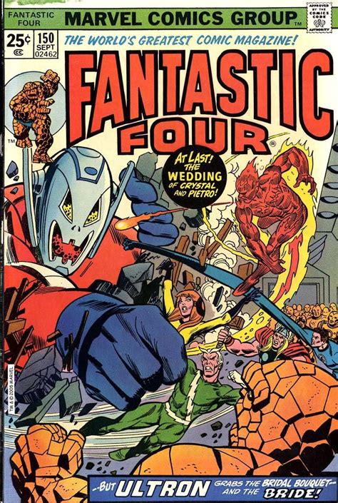 Fantastic Four 150 Cover By Gil Kane Fantastic Four Marvel Comics Marvel Comics Covers