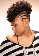The mohawk is high in rocker fashion and the horizontal braids almost reach to the back of the head to give a more pulled together look. Braided Mohawk Hairstyles for Black Women | Braided mohawk ...