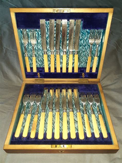 Fruit Cutlery Set Levesley Brothers Sheffield Silver Catawiki
