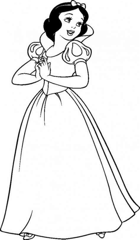 Your child is too active, a lot of behavior, and difficult to teach something? Get This Snow White Coloring Pages Free at3bx