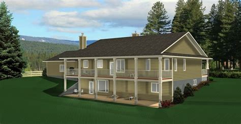 Plan 2011545 A Ranch Style Bungalow Plan With A Walkout Finished