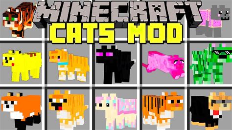 This character will definitely bring you a very new and exciting experience when playing minecraft game. Minecraft CATS MOD / SPAWN, TAME, AND BREED 100+ NEW CATS ...