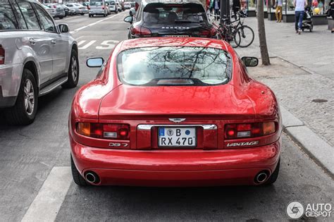 Very rare red Aston Martin DB7 Vantage spotted in Berlin