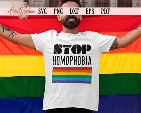 stop homophobia svg lgbt gay pride svg rainbow pride svg etsy