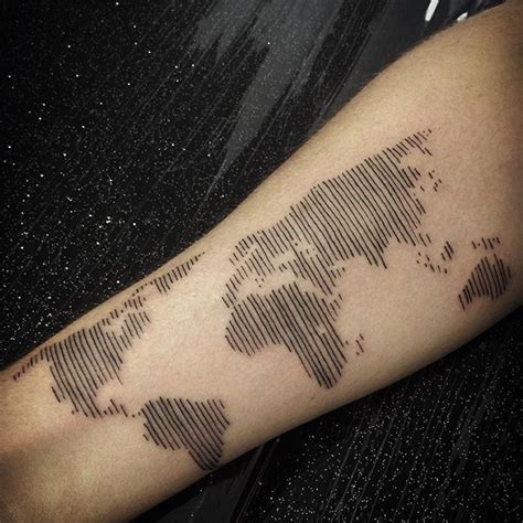 Mapa Mundi Tattoo Tatuagem Map Tattoos World Map Tattoos Tattoos