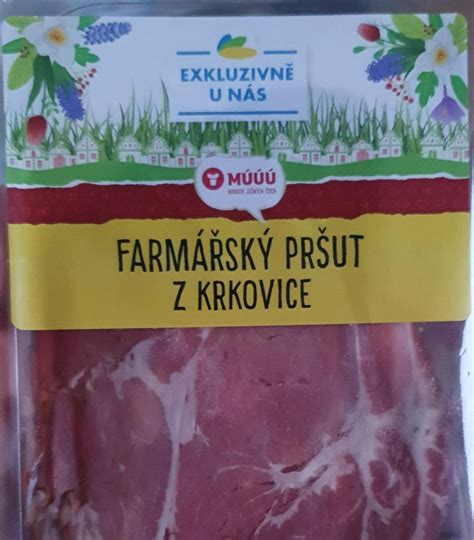 Farmářský Pršut Z Krkovice Múúú Kalorie Kj A Nutriční Hodnoty