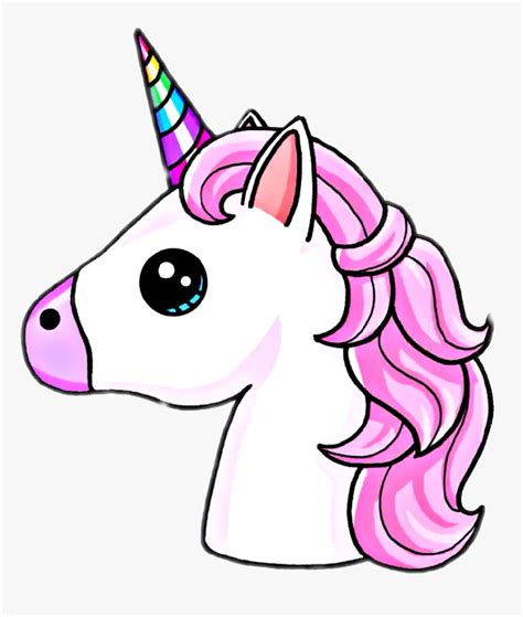 Transparent Unicorn Face Clipart Easy Unicorn Drawing Hd Png