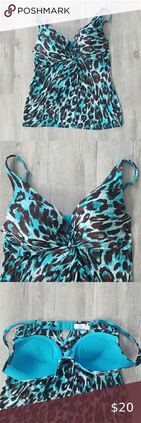Victorias Secret Cheetah Print Bathing Suit Top In 2020 Bathing Suit