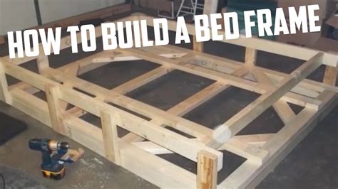 How To Build A Bed Frame Diy Project Youtube