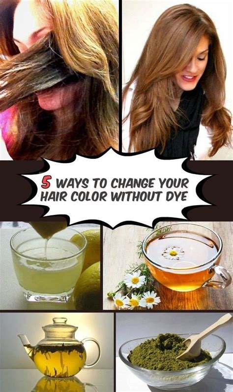 I find that everyone's hair color is completely different in this category, and that it really all depends. 5 ways to change your hair color without dye | Change hair ...