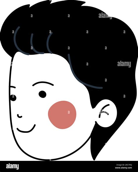 Blushing Man Face Stock Vector Image And Art Alamy