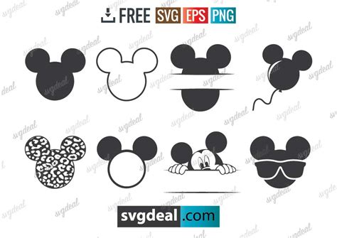 35 Disney Mickey Head Svg Png Free Svg Disney Love Design File
