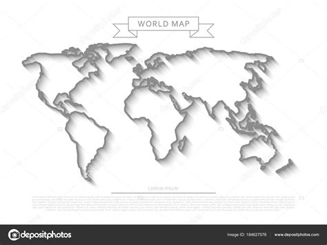 Bilder für schule und unterricht. Umrisse-Weltkarte — Stockvektor © Kateku #184627576 pertaining to Weltkarte Umrisse - Ausmalbild ...
