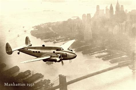 Transpress Nz Howard Hughes Over Manhattan 1938 Wwii Aircraft