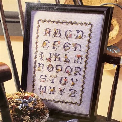 Vintage 1989 Classic Alphabet Cross Stitch Patterns By Herrschners 14