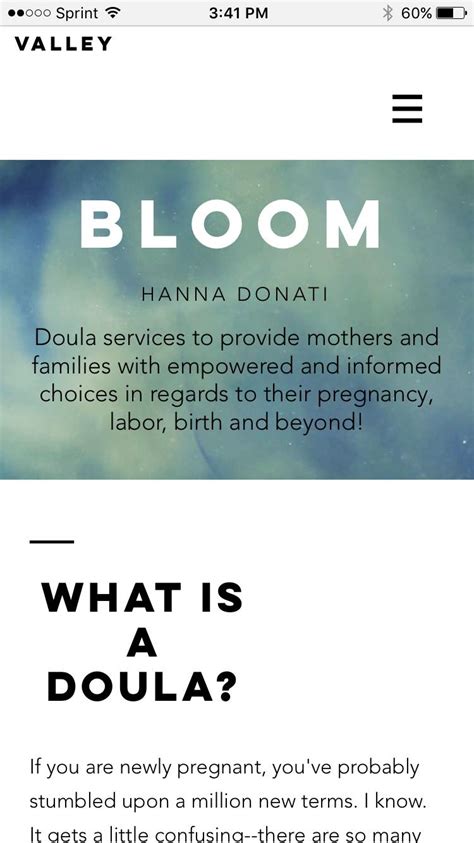Bloom Doula Services Home
