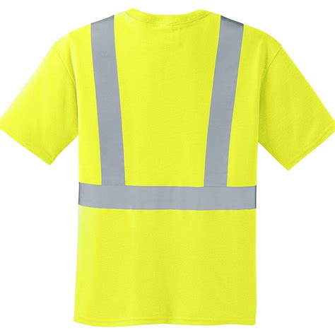 Cornerstone Mens Safety Yellowreflective Ansi 107 Class 2 Safety T Shirt
