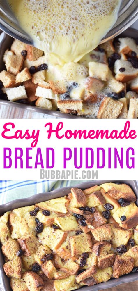 Easy Bread Pudding Simple Yummy Recipe