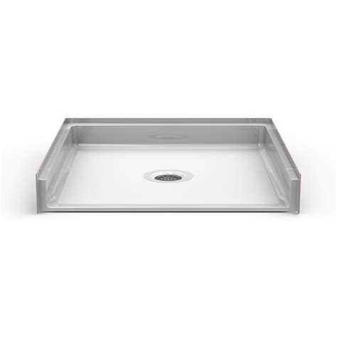 Sizes include 48 x 48, 32 x 60, 48 x 72, offset or center drain. Barrier Free 36" x 36" Shower Pan | Traditional Threshold ...