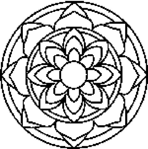Kleurplaten Kleurplaat Mandala Bloemen