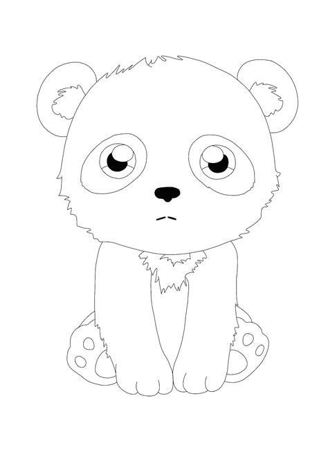 Baby Panda Colouring Pages Bellajapapu