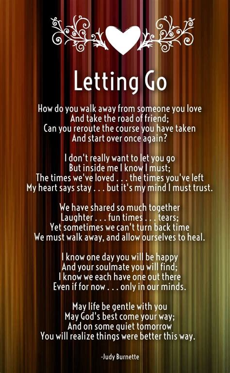 Letting Go Of Someone You Love Poems Letting Go Of