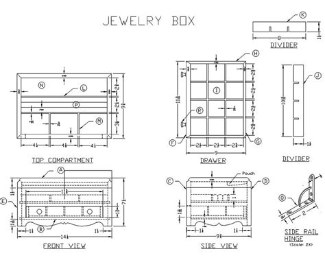Handmade Wooden Jewelry Box Woodworking Plans At Lees Wood Projects