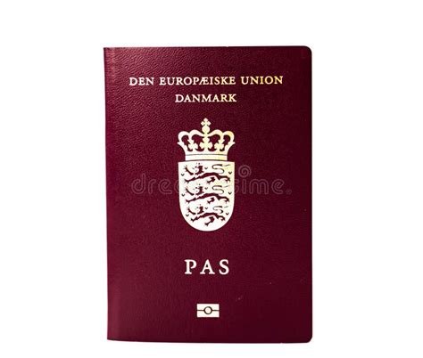 Danish Passport Isolated Stock Photo Image Of Dansk 196528262