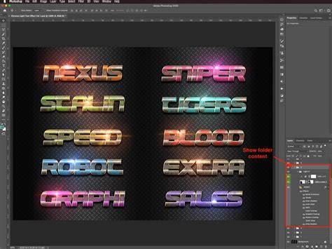 Use Text Effects In Photoshop 2 Steps Design Bundles