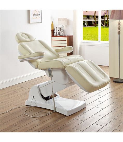 White mid century salon chair industrial home by thenewtonlabel, $395.00. Salon PU face white cosmetic 3 folding electric facial ...