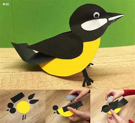 Pin By Andrea Ehmann On Vogel Paper Animal Crafts Bird Paper Craft