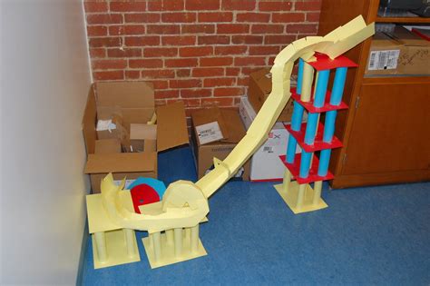 Check spelling or type a new query. physics class paper roller coaster project | Each team had ...