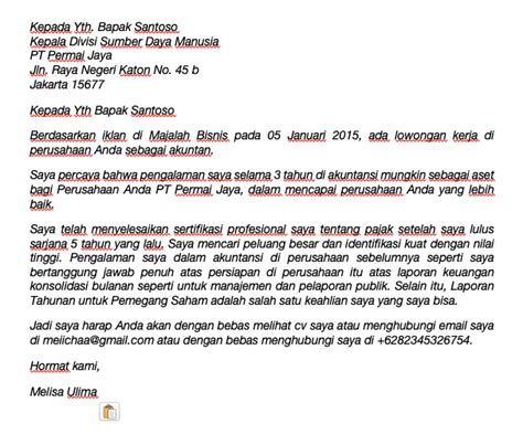  15+ Contoh Surat Lamaran Kerja Sekretaris yang Baik dan Benar