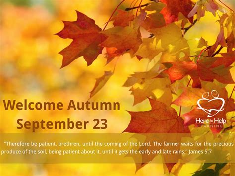 First Day Of Autumn September 23 First Day Of Autumn Autumn Rains