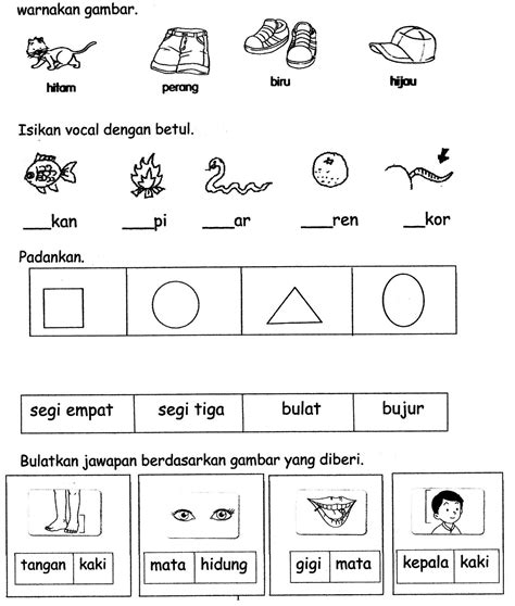 Bahasa melayu penulisan tahun 2. latihan budak tadika - Google Search | Preschool learning ...