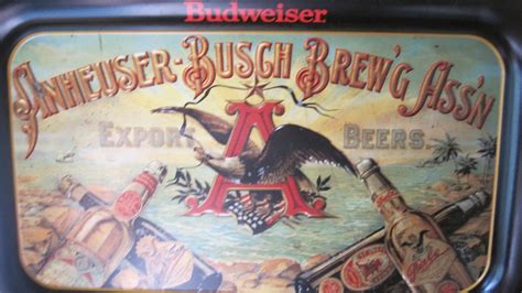 Vintage Budweiser Anheuser Busch Brew G Ass N Beer Tray Etsy