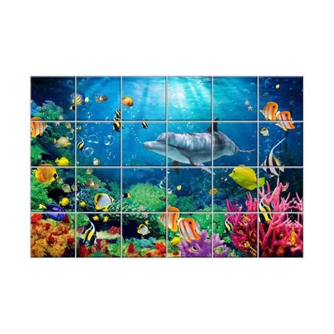 Sea Life Wall Tile Mural 079 3d Effect Tiles Printed Picture On