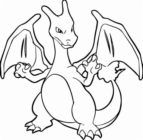 It can mega evolve into either mega charizard x, using the charizardite x, or mega charizard y, using the charizardite y. Charizard Pokemon Coloring Page at GetDrawings | Free download