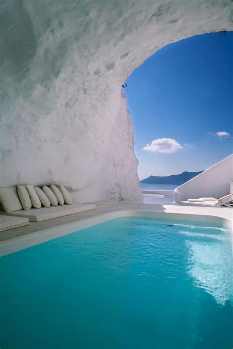 Cave Pool ~ Santorini Lieux De Vacances Paysage Voyage Vacances