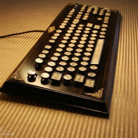Datamancer The Vicar Keyboard Wood Steampunk Custom Built New In