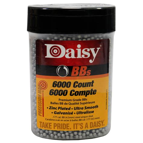 Daisy Precision Max Bbs 0177 Caliber Bb Zinc Plated Steel 6000ct