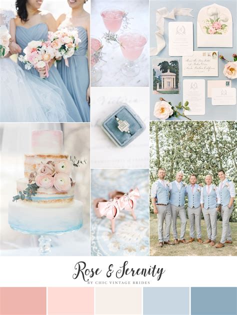 Rose And Serenity Romantic Wedding Inspiration In Pantones Colours Of